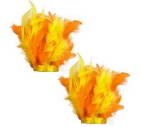 Saiyana 2PCS Slap Piuma Polsi Bracciali Bracciali Bracciali Polso Manicotto Bracciale Cavigliera Accessori Per Capelli Polso Polso Bracciali Piuma, Taglia unica, come descritto