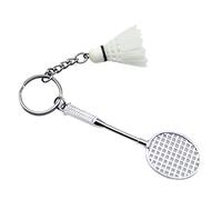 Saiyana Badminton per Key Zaino, decorazioni per il regalo creativo e dolce per gli amanti dello sport, badminton bat dolce due pezzi portachiavi portachiavi