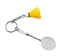 Saiyana Badminton per Key Zaino, decorazioni per il regalo creativo e dolce per gli amanti dello sport, badminton bat dolce due pezzi portachiavi portachiavi