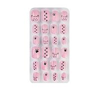 Saiyana Breve Piazza Unghie Bambini Adulto Candy Rosa Copertura Completa Premere Su Falso Nail Art Per Le Ragazze Manicure Suggerimenti Nail Decor Press On Nails Bambini