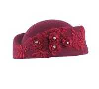 Saiyana Compagno di volo per bambini, adulti, hostess, feste, cosplay, hostess, per Halloween, feste (rosso vinaccia)