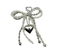 Saiyana Eleganti perle Bowknot Design Phone Case decorazione conferisce a borse e vestiti un fascino unico per le donne (versione d'amore