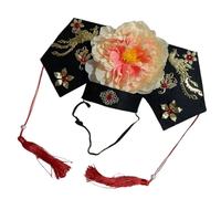 Saiyana Eleganti posti di champagne Stili Pezzo di Capelli Concubine Vecchio Costume Copricapo per Matrimoni ed Eventi (Spumante)