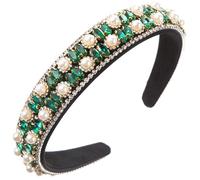 Saiyana Fasce per capelli da donna, tesa larga, stile barocco, fasce per il lavaggio del viso, adolescente (verde)