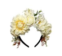 Saiyana Fascia in tessuto floreale elegante per le donne in stile naturale accessorio per capelli morbido e confortevole per feste matrimoni fotografi(8)