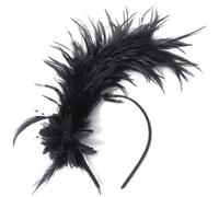 Saiyana Fascia in tessuto morbido stile vintage anni '20 (nero con fiori)