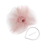 Saiyana Fascinators - Cappelli da donna, per feste, da sposa, da sposa, da 20 anni '50, elegante con H (polvere nuda)