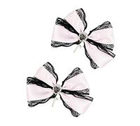 Saiyana Fermaglio per capelli a forma di croce a forma di cuore, da donna, alla moda, versatile, per ragazze e donne (rosa)