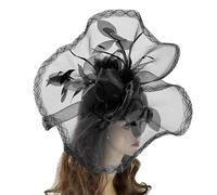 Saiyana Forcina per capelli in pizzo con forcina medievale, delicata da sposa, per matrimonio, celebrazione, par(nero)