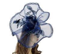 Saiyana Forcina per capelli in pizzo con forcina medievale, delicata da sposa, per matrimonio, celebrazione, Par(blu marino)
