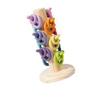 Saiyana Imparare Gioco Di Anelleria Per Bambini A Mano Occhio Coordinazione E Problemi Risolvere Competenze motorie E Cognitive Rainbow Stacker