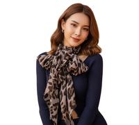 Saiyana Leopards Scarf Lightweight Fabric For Office Outings Outdoor Activities Travel Photo Props Breathable Leopard Scarf