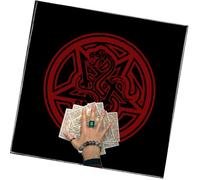 Saiyana Lusso Velvets Tarocchi Tovaglia Tarocchi Carte Lettura Tessuto Mistico Buco Da Tavolo Per Tarocchi Reti Di Cristallo