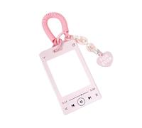 Saiyana Music Player Tema Porta Carte Con Ciondolo Portachiavi Custodia di Credito Carta Fotografica Lettore Musica Tema Bus Scheda Foto Con Portachiavi, g