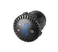 Saiyana Orologio da auto digitale elettronico LED per ATV per moto scooter Dashboard ornamento Clock Car Sty