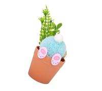 Saiyana Peluche coniglio vaso per piante ornamento peluche coniglietto figura per soggiorno camera da letto decorazione interna ed esterna