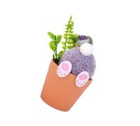 Saiyana Peluche coniglio vaso per piante ornamento peluche coniglietto figura per soggiorno camera da letto decorazione interna ed esterna