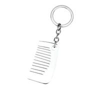 Saiyana Portachiavi in acciaio inox a pettine in miniatura - Amici di viaggio parrucchiere parrucchiere accessorio con portachiavi per donne(1)