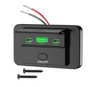 Saiyana Presa USB compatta con più dispositivi auto, facile installazione ABS per camper e autobus più dispositivi di ricarica