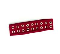 Saiyana Punk Girl Elastic Fasce con occhielli inclusi per Hiphop e Metal Rock Party Wear da donna (rosso)