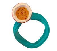 Saiyana Realistico frutta tema capelli legatura alta durevole bella resina bande capelli capelli delicati per le donne acconciature(frutto della passione)