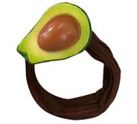 Saiyana Realistico frutta tema capelli legatura alta durevole bella resina bande capelli capelli delicati per le donne acconciature(avocado)