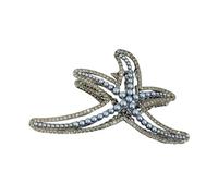 Saiyana Sparkling Strassstones Star Fish Hair Claw Clip Elegante Design Clip per capelli da donna alla moda copricapo accessorio per capelli (stelle marine a diamante pieno)
