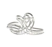 Saiyana Sparkling Strassstones Star Fish Hair Claw Clip Elegante Design Clip per capelli da donna alla moda copricapo accessorio per capelli (perla stella marina argento)
