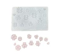 Saiyana Stampo flessibile a 4 fogli di erba per gioielli in resina fabbricazione lavastoviglie Design semplice e sicuro accessori fatti a mano stampo in silicone, Taglia unica, come descritto