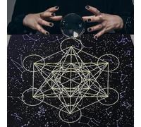 Saiyana Tessuto Tarocchi Tavola Tovaglioli Tarocchi Panno Tovaglia Pieghevole Tavolo Accessori Arazzo Carte Stregoneria Runner Pentagramma Salviette Spirituale Streghe Corridore
