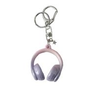 Saiyana Trendy Gradient Earphone Keychain Mode Carabiner Clip per gli amanti della musica, in lega di plastica, Lilla, ca. 10 cm