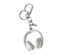 Saiyana Trendy Gradient Earphone Keychain Mode Carabiner Clip per gli amanti della musica, in lega di plastica, Celeste., ca. 10 cm