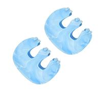 Saiyana Trendy marmo, clip per capelli in resina, design elegante, più sicuro per la metà delle acconciature, uso quotidiano (celeste)