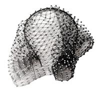 Saiyana Vintage Net Face Veil Fasce alla moda copricapo da sposa con strass per feste di sposa, accessori da sposa