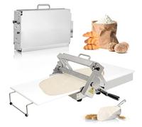 SAIYERUS Sfogliatrice Professionale, Macchina per Stendere La Pasta Manuale in Acciaio Inox: Aumenta L'efficienza per Croissant, Cucine Domestiche e Piccole Panetterie, Stabile e Durevole! 103x58cm