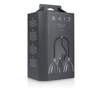 Saiz Premium - doppio tiralatte - piccolo - trasparente nero