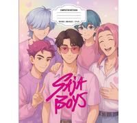Saja Boys Composition Notebook: Wide Ruled Anime-Inspired Notebook for Teen Fans of Pop Idols and K-pop Style - 100 Pages, 7.5 x 9.25 in