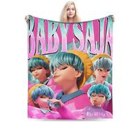 Saja Boys Team Stile retrò anni '80 Kpop Demon Hunters Coperta morbida e calda Coperta invernale per bambini Decorazioni per la casa Copriletto divertente