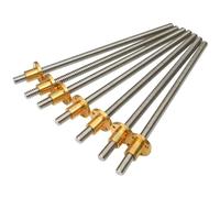 SAJMAKUWLA Vite di Comando, T12, Passo 2 mm, Piombo 2 mm, Lunghezza 100-1000 mm, 1 pz.(250mm)