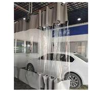 SAJMN Pergola Esterna Pannelli Laterali Impermeabili Tende Trasparenti Resistenti alle intemperie con Occhielli Telo di plastica Personalizzabile per terrazze Trasparente 3x2,4 m