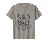 Sak Yant Tatuaggio Scimmia Dio Hanuman 1 Muay Thai Magico Bianco Maglietta