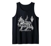Sak Yant Tatuaggio Singha Leone Thailandia Yantra Ki Lane Canotta