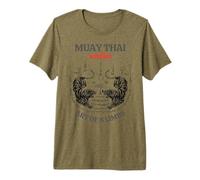 Sak Yant Twin Tiger - Muay Thai Magical Tattoo Strength Maglietta Premium