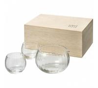 Sake Vetro Bottiglia Coppa Set Nihon-Shu Sakazuki Guinomi Tokkuri Giappone Di 3