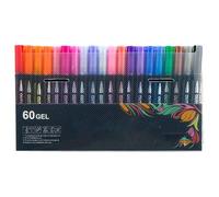 Sakesfor Marker Pen for Highlight, Sakesfor Double Line Outline Pens, 8/12/24/36/48/60-Color Marker Pen for Highlight, for Christmas Greeting Cards, Scrapbook Crafts, Doodling (60 colors)