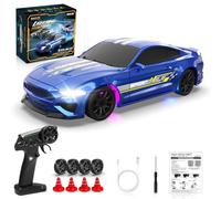 Sakeye 1/43 RC Drift Car, mini auto RC alla deriva con giroscopio da 2,4 GHz, auto a deriva proporzionale completo 4WD RTR telecomando con luci colorate, veicolo da corsa veloce alta