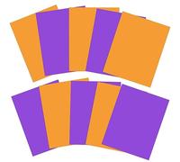 Sakolla Filtro gel per Halloween, 10 pezzi, per Halloween, colore arancione e viola, per correzione del colore, fogli di plastica trasparenti per illuminazione, luci a LED per esterni, 21 x 27 cm