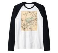 Sakura Birds Harmony - Inchiostro Giapponese Art Maglia con Maniche Raglan