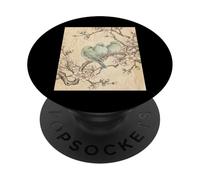 Sakura Birds Harmony - Inchiostro giapponese Art PopSockets PopGrip Adesivo