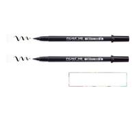 Sakura Brush Pen. Pennarello per penna, nero, punta a pennello Pigma MB 2 pezzi + 1 carta